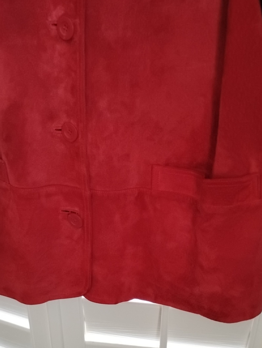 Red Suede Jacket - Picture 4 of 5